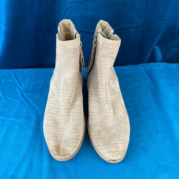 Splendid Rosalie Suede Perforated Bootie - Picture 2 of 9